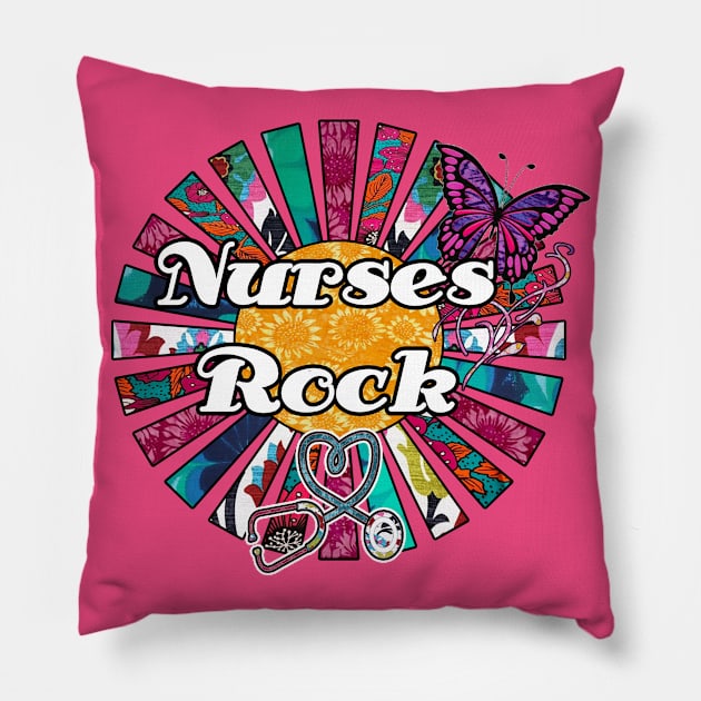 Nurses Rock Pillow by artbyomega