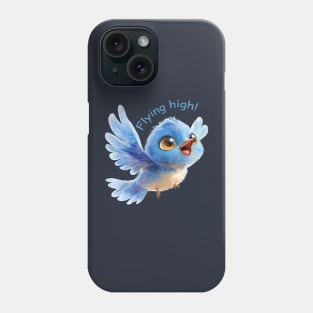 Flying high! Blue bird Phone Case