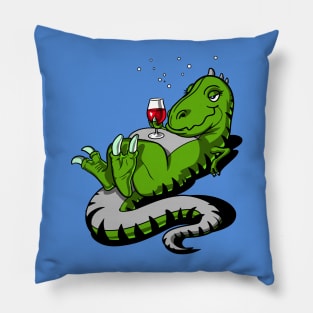 T-Rex Dinosaur Wine Party Pillow