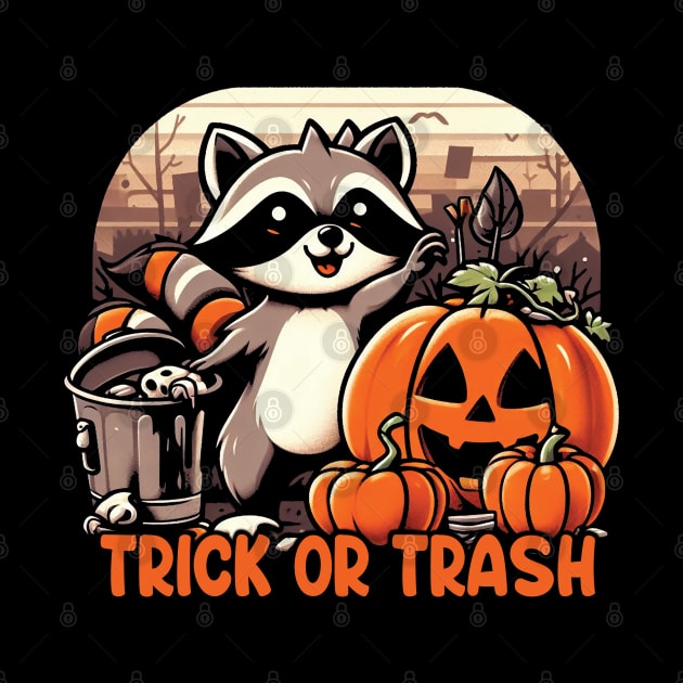 Trick Or Trash Racoon by Trendsdk