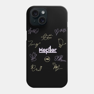 Design with the signatures of  kep1er Phone Case