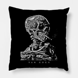 Van Gogh Skull Pillow