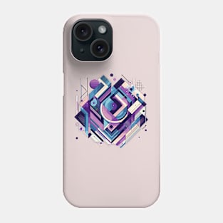 Abstract PurBlu1 Phone Case