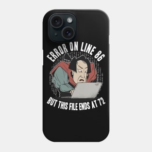 Programmer Coding Samurai Japan Debugging Funny Phone Case