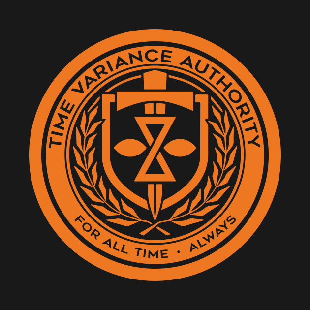 Seal of The Time Variance Authority (Orange) by Pufahl