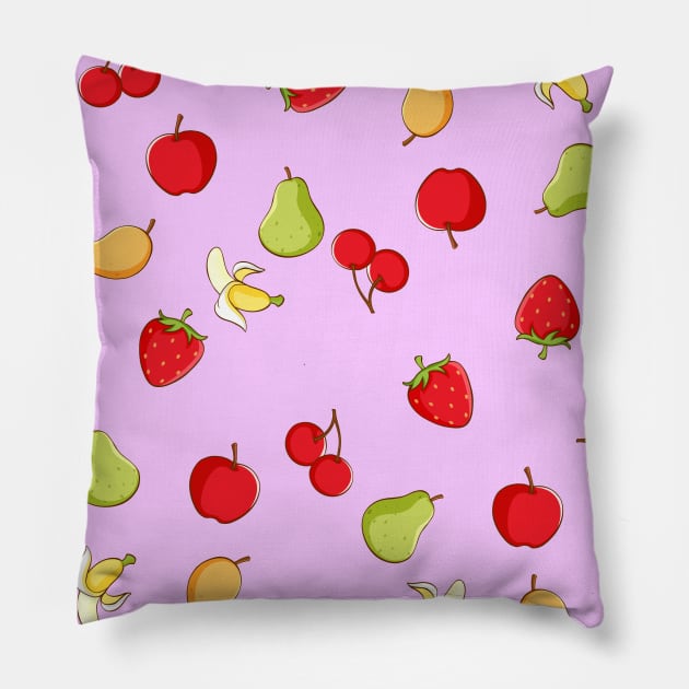 Fruits lovers Pillow by DriSco