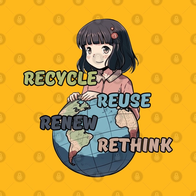 Recycle Reuse Renew Rethink by LetsGetInspired