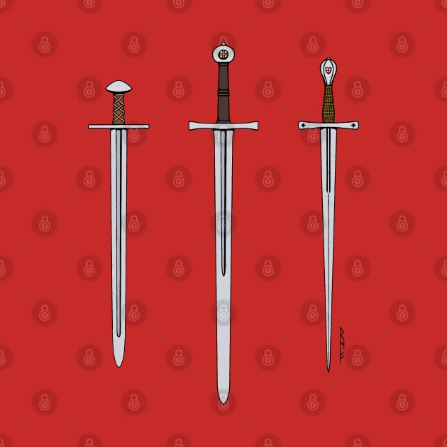 Three Medieval Swords 2016 by AzureLionProductions