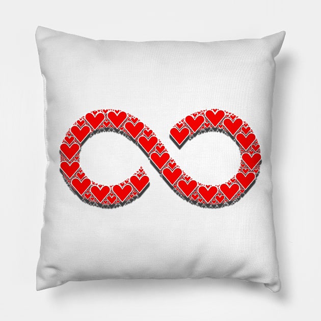 Infinite Love Pillow by TheInfiniteCorner