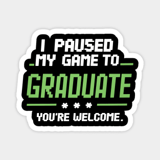 Funny Gamer Graduate 2024 Graduation Magnet