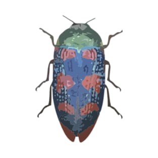 Jewel Beetle Digital Painting T-Shirt