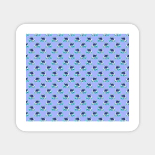 Blueberry Turtle Pattern Magnet