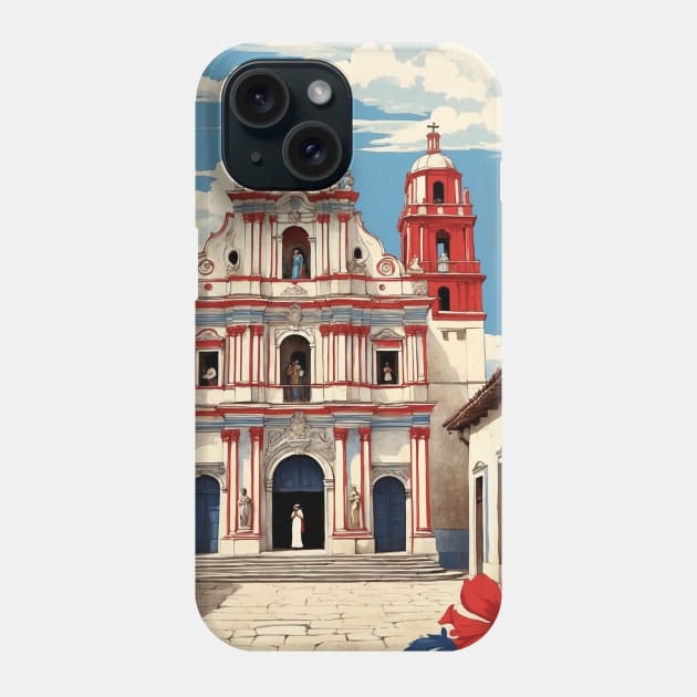 San Cristobal de las Casas Chiapas Mexico Vintage Poster Tourism Phone Case by TravelersGems