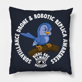 Surveillance Drone and Robotic Replica Awareness Pillow