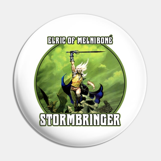 Stormbringer (Alt print) Pin by Miskatonic Designs