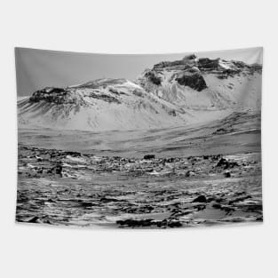 Snowy Mountain Landscape Tapestry