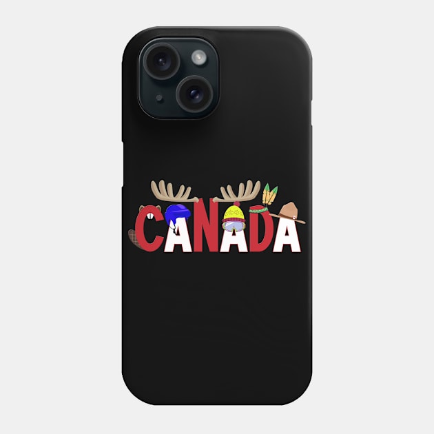 Canada Pride Symbols with Canadian Maple Leaf for Canada Day Phone Case by Soul Searchlight