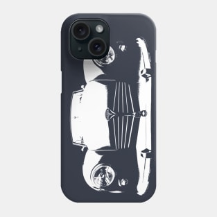 Marauder 1950s British classic car monoblock white Phone Case