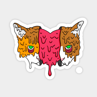 Grime Heart Cat Magnet