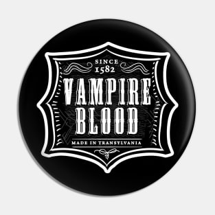 Vampire Blood old fashioned label design Pin