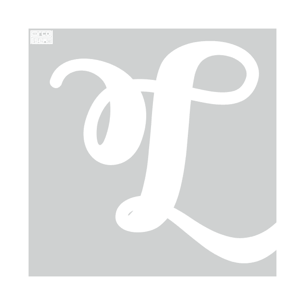 Letter L Elegant Cursive Calligraphy Initial Monogram by porcodiseno