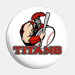 Titans Baseball Logo Pin