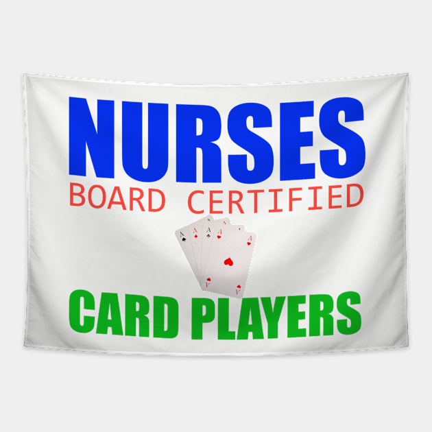 Nurses Play Cards Tapestry by ALifeSavored