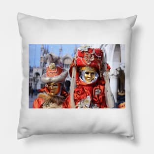 Venice carnival 2018 Pillow