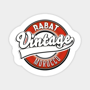 Rabat morocco vintage logo Magnet