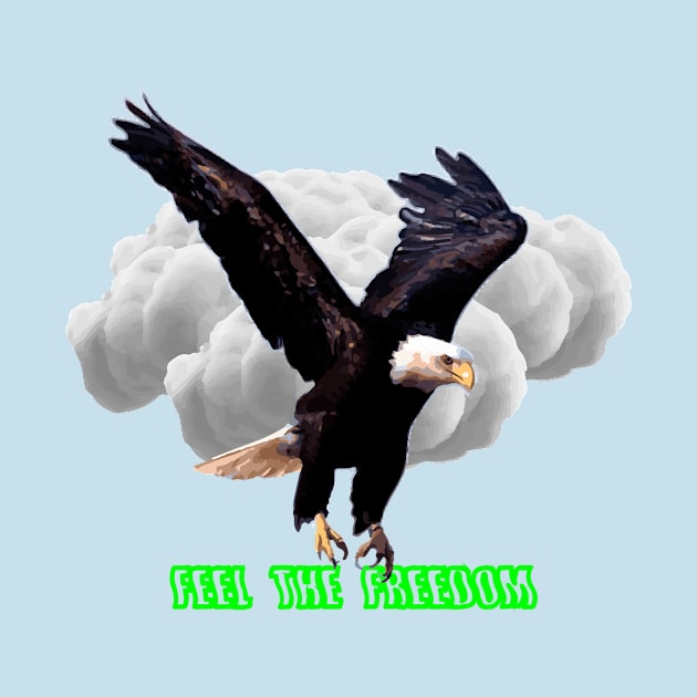 Feel The Freedom Eagle In The Sky by igyanatyan