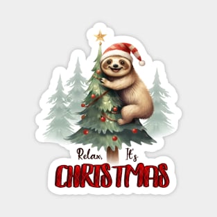 Merry Slothmas Magnet