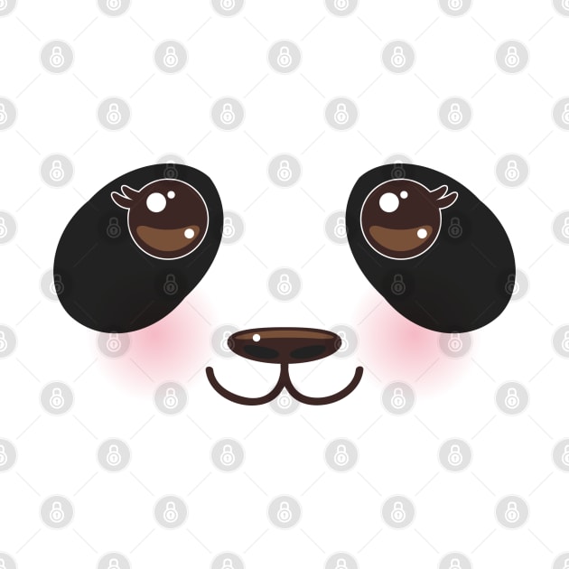 Panda  funny cute animal face kawaii (1) by EkaterinaP