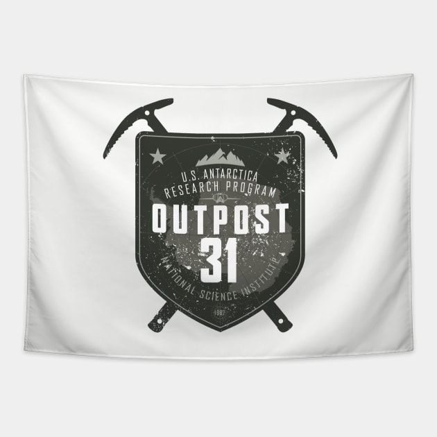 Outpost 31 (aged look) Tapestry by MoviTees.com