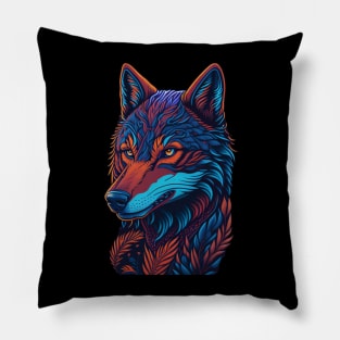 Roaming with Wolves - Grace of the Timberland Pillow