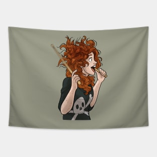 Wren's Drummer Hair Tapestry