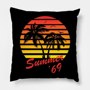 Summer '69 Tropical Sunset Pillow