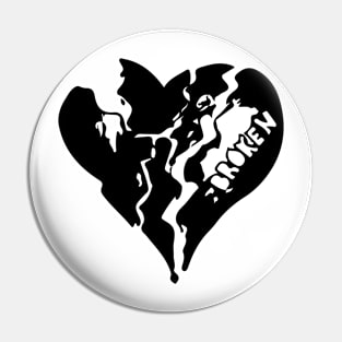 Broken heart Pin