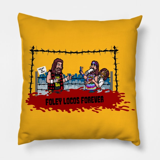 Foley Locos Forever Pillow by jackbrimstone