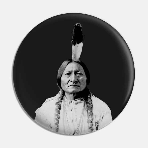 Sioux Chief Sitting Bull Pin by warishellstore