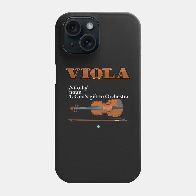 Funny Viola Classical Music Lover Gift Phone Case by woormle