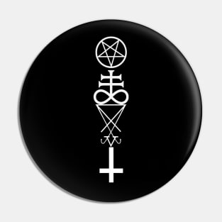 Satanic Symbols Pin