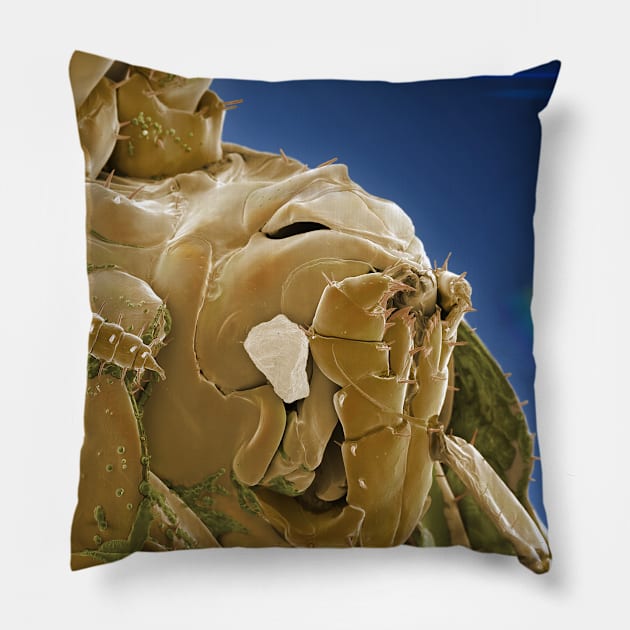 Scary Alien Sci-fi Creature Monster Scifi Pillow by Citrus Canyon