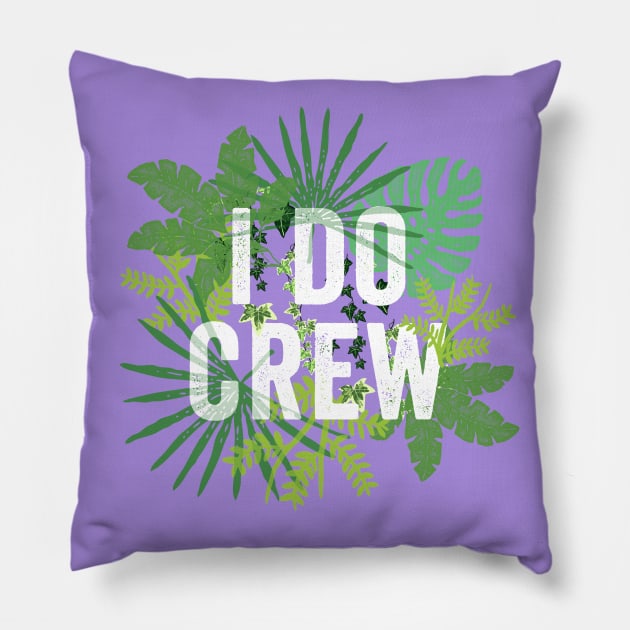 "I Do Crew" Fun Matching Bridesmaids Bride Cute Bridal Party Pillow by Pine Hill Goods