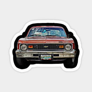 old muscle car Magnet