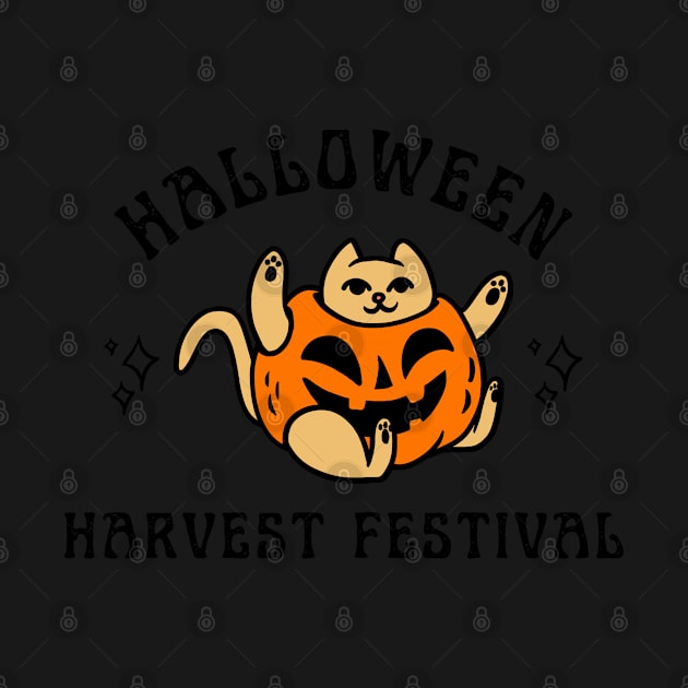 halloween harvest festival cat by goblinbabe