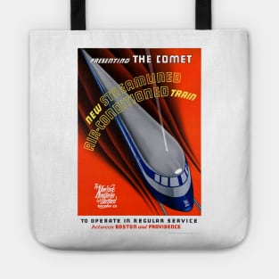 Vintage Travel Poster USA Presenting The Comet Tote