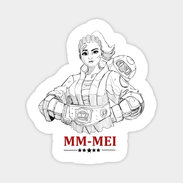 MM MEI overwatch league skin Magnet by ahmedelsiddig
