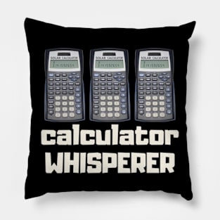 calculator whisperer Pillow