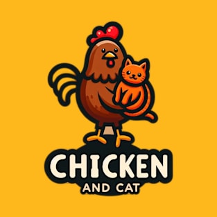 chiken and cat part 2 T-Shirt