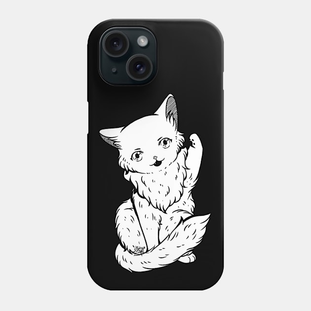 Kitty Final Boss Illustration Phone Case by zarya_kiqo